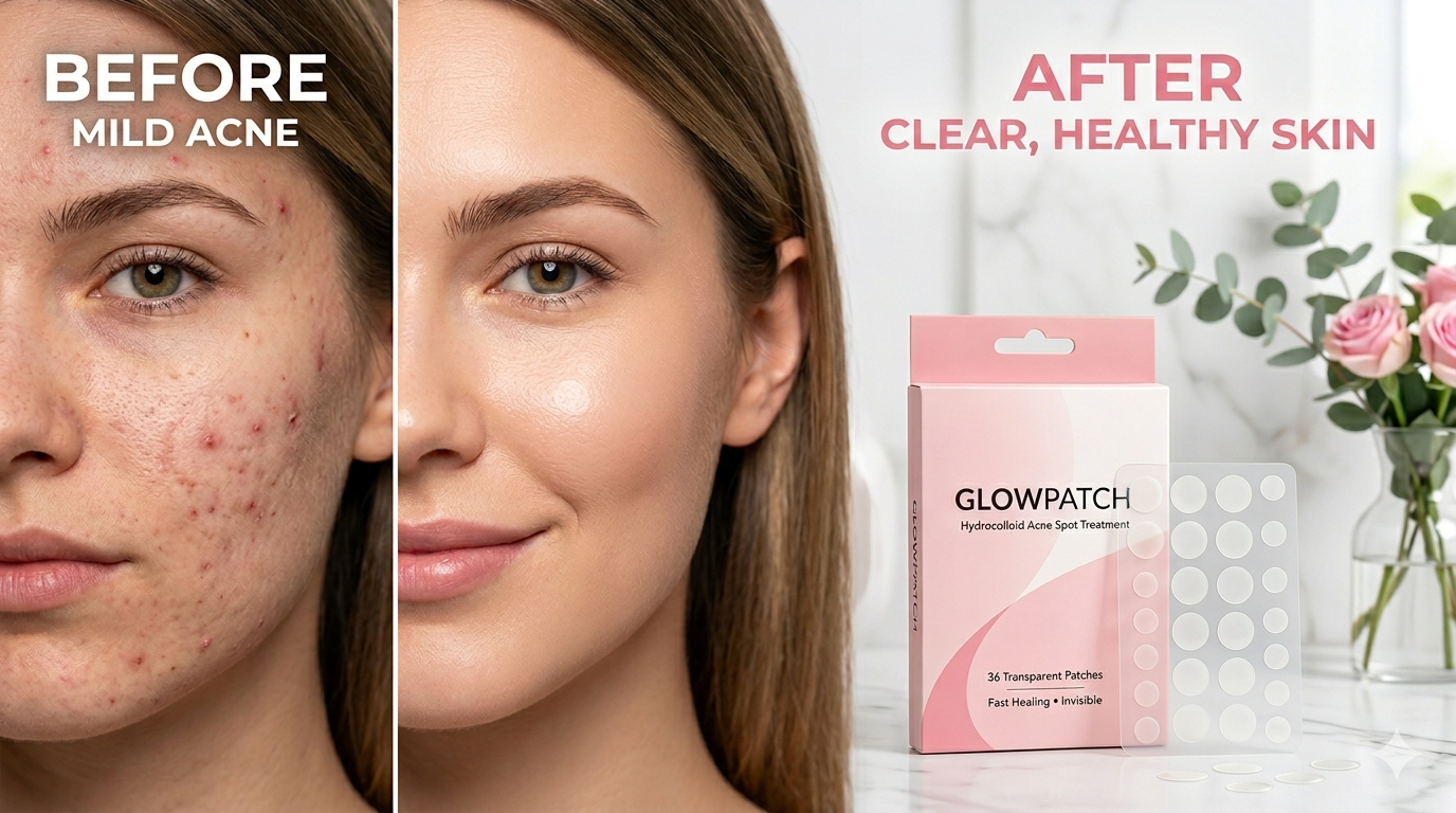Hydrocolloid acne patches review showing transparent pimple patches, clear skin results, and blemish coverage for acne treatment.