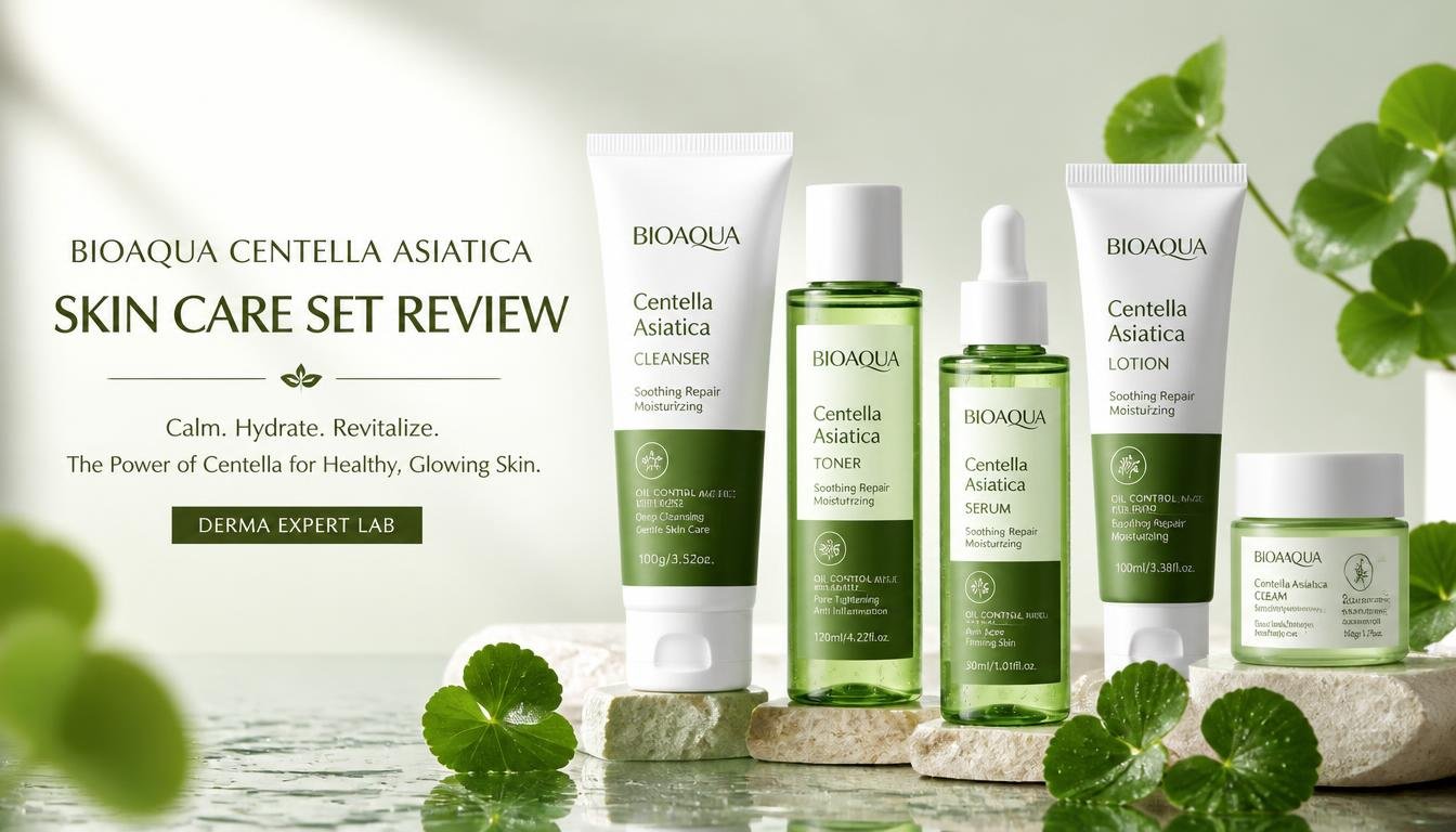 BIOAQUA Centella Asiatica Skin Care Set - 5-piece moisturizing skincare kit